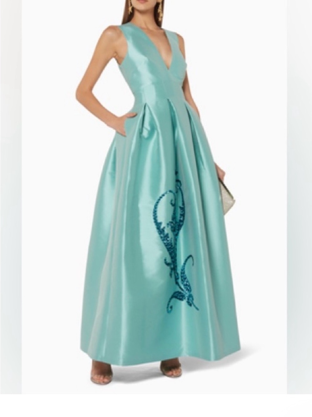 NEW With tags Sachin and Babi SAMIRA Mint Ball Gown SZ 10 Retail $1295